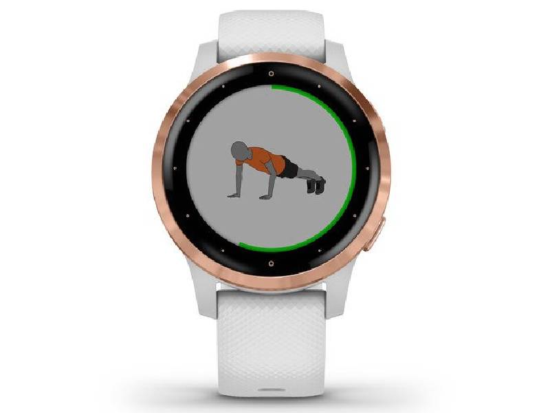 SMARTWATCH VIVOACTIVE 4S WHITE ROSE GOLD GARMIN 010-02172-22